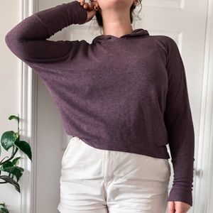 Purple pullover hoodie